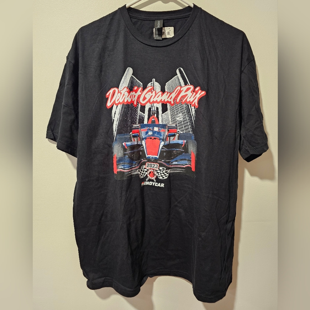 NWT Gildan Detroit Grand Prix Graphic T Shirt